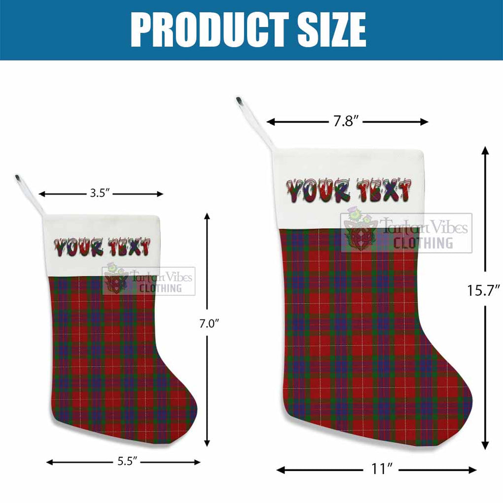 Tartan Vibes Clothing Fraser Tartan Christmas Stocking with Personalized Text