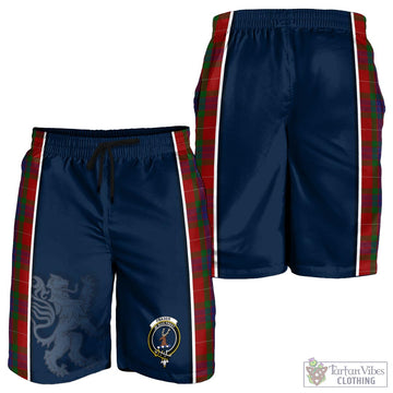 Fraser Tartan Men's Shorts with Family Crest and Lion Rampant Vibes Sport Style