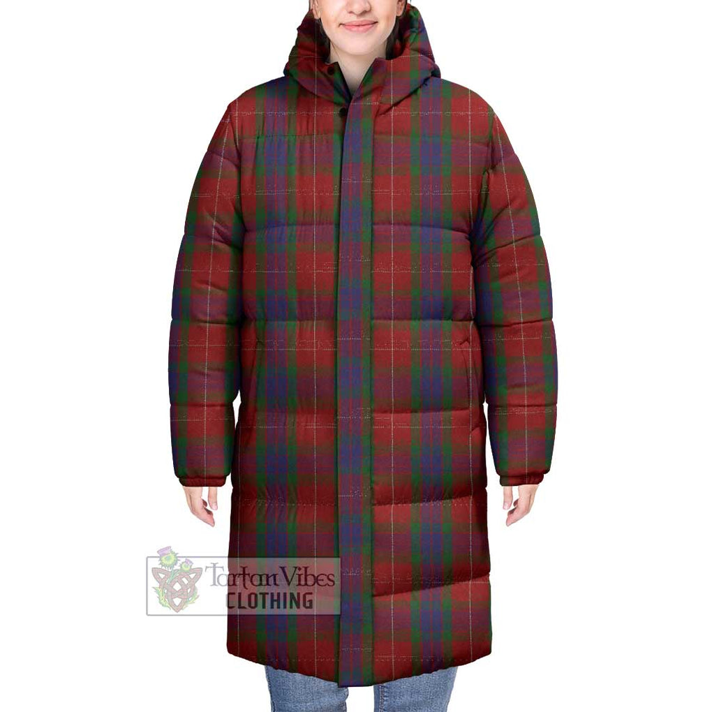 Tartan Vibes Clothing Fraser Tartan Long Down Jacket