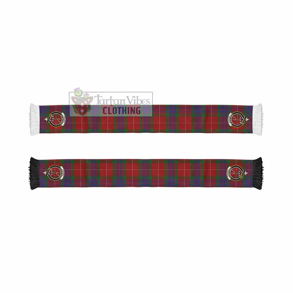 Fraser Tartan Ruffneck Scarf with Family Crest - Tartan Vibes Clothing