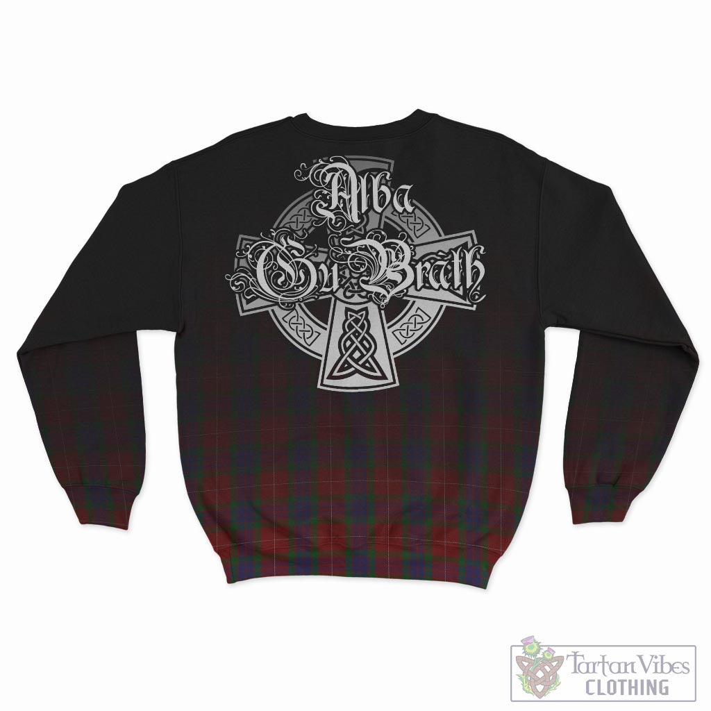 Tartan Vibes Clothing Fraser Tartan Sweatshirt Featuring Alba Gu Brath Family Crest Celtic Inspired