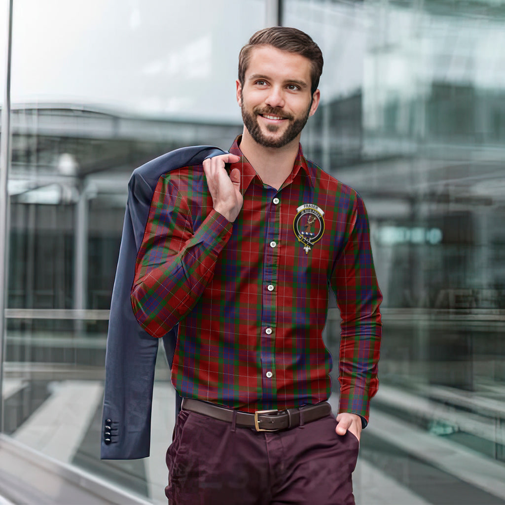 fraser-tartan-long-sleeve-button-up-shirt-with-family-crest