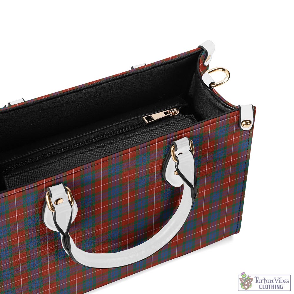 Tartan Vibes Clothing Fraser Ancient Tartan Luxury Leather Handbags