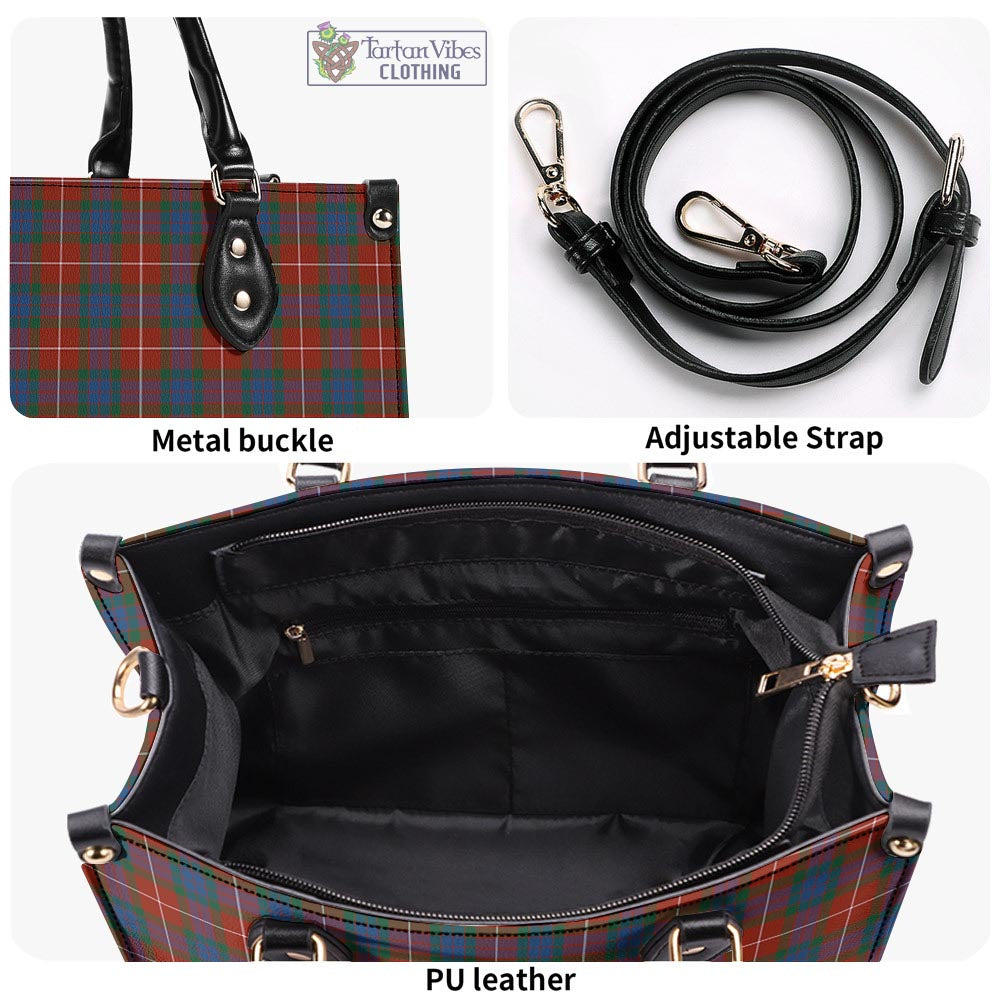 Tartan Vibes Clothing Fraser Ancient Tartan Luxury Leather Handbags