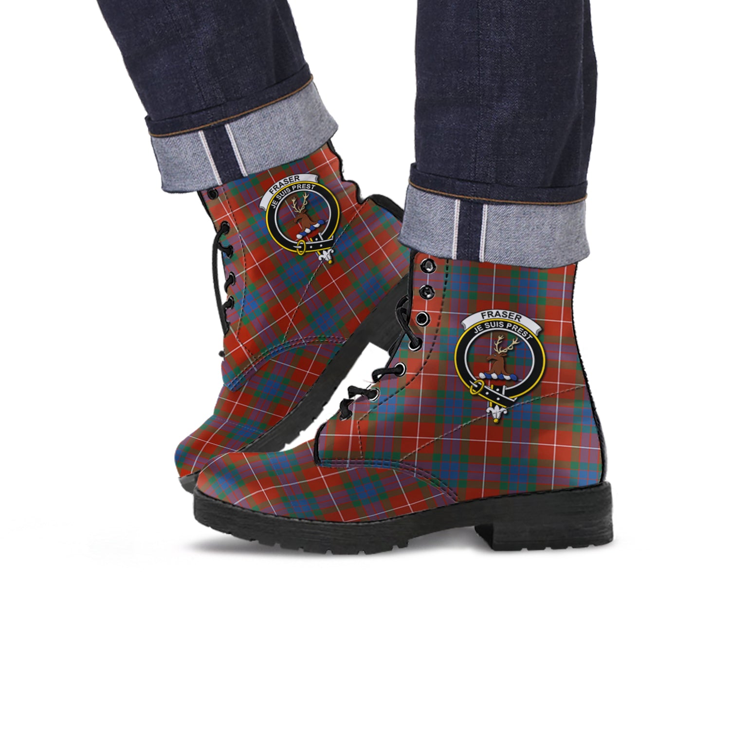 fraser-ancient-tartan-leather-boots-with-family-crest