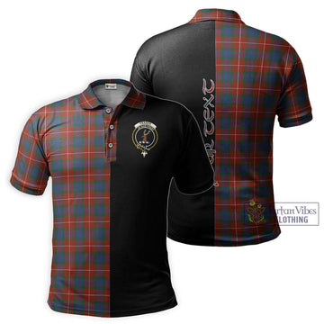 Fraser Ancient Tartan Polo Shirt with Family Crest and Half Of Me Style