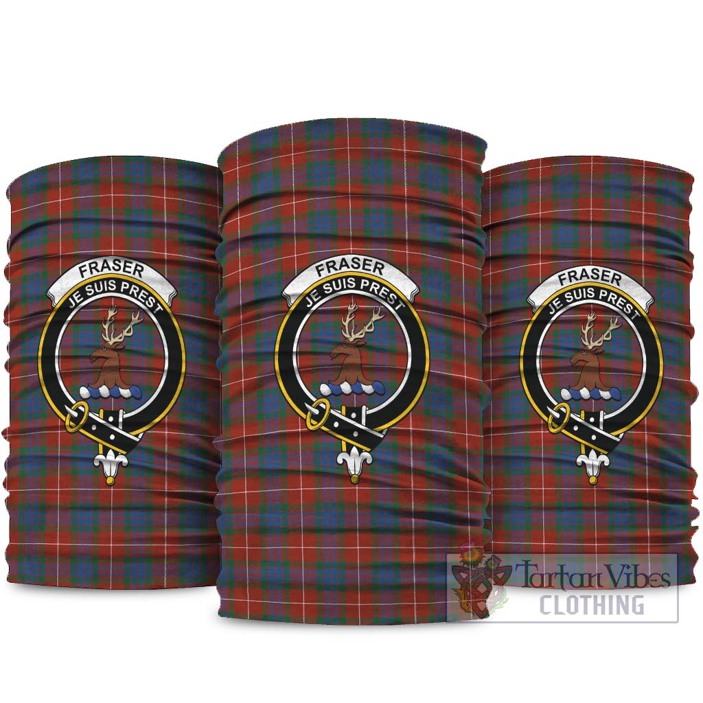 Fraser Ancient Tartan Neck Gaiters, Tartan Bandanas, Tartan Head Band with Family Crest