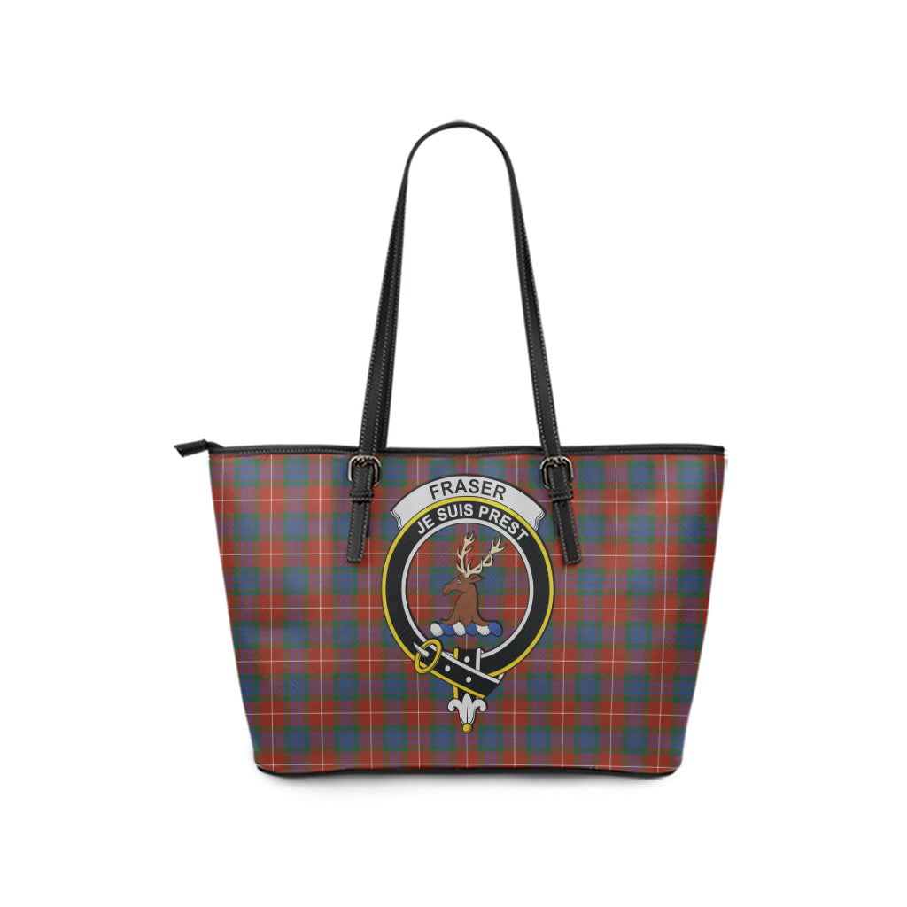 fraser-ancient-tartan-leather-tote-bag-with-family-crest