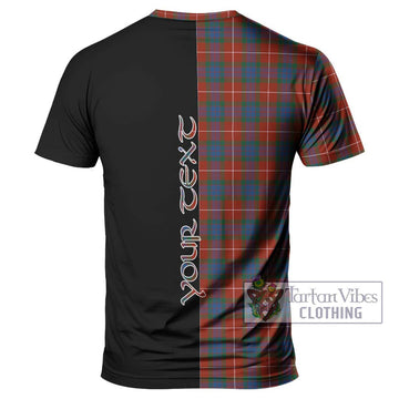 Fraser Ancient Tartan T-Shirt with Family Crest and Half Of Me Style