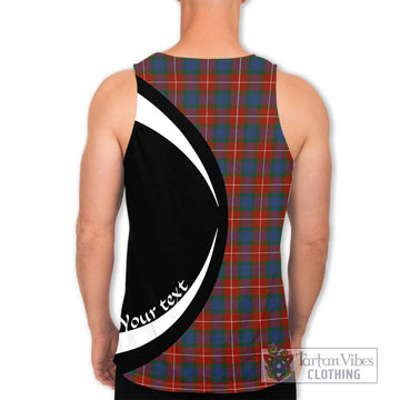 Fraser Ancient Tartan Men's Tank Top with Family Crest Circle Style