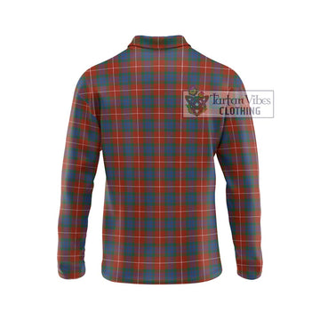 Fraser Ancient Tartan Long Sleeve Polo Shirt with Family Crest DNA In Me Style