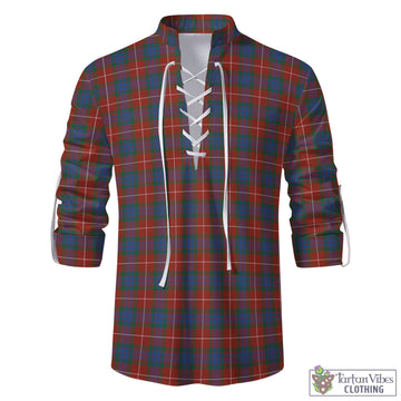 Fraser Ancient Tartan Men's Scottish Traditional Jacobite Ghillie Kilt Shirt