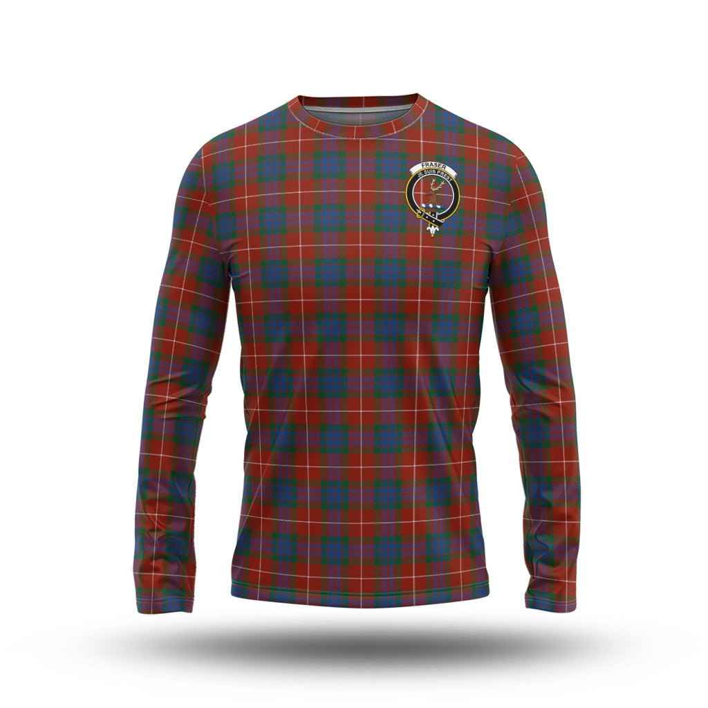 fraser-ancient-tartan-long-sleeve-t-shirt-with-family-crest