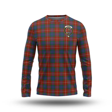 Fraser Ancient Tartan Long Sleeve T-Shirt with Family Crest