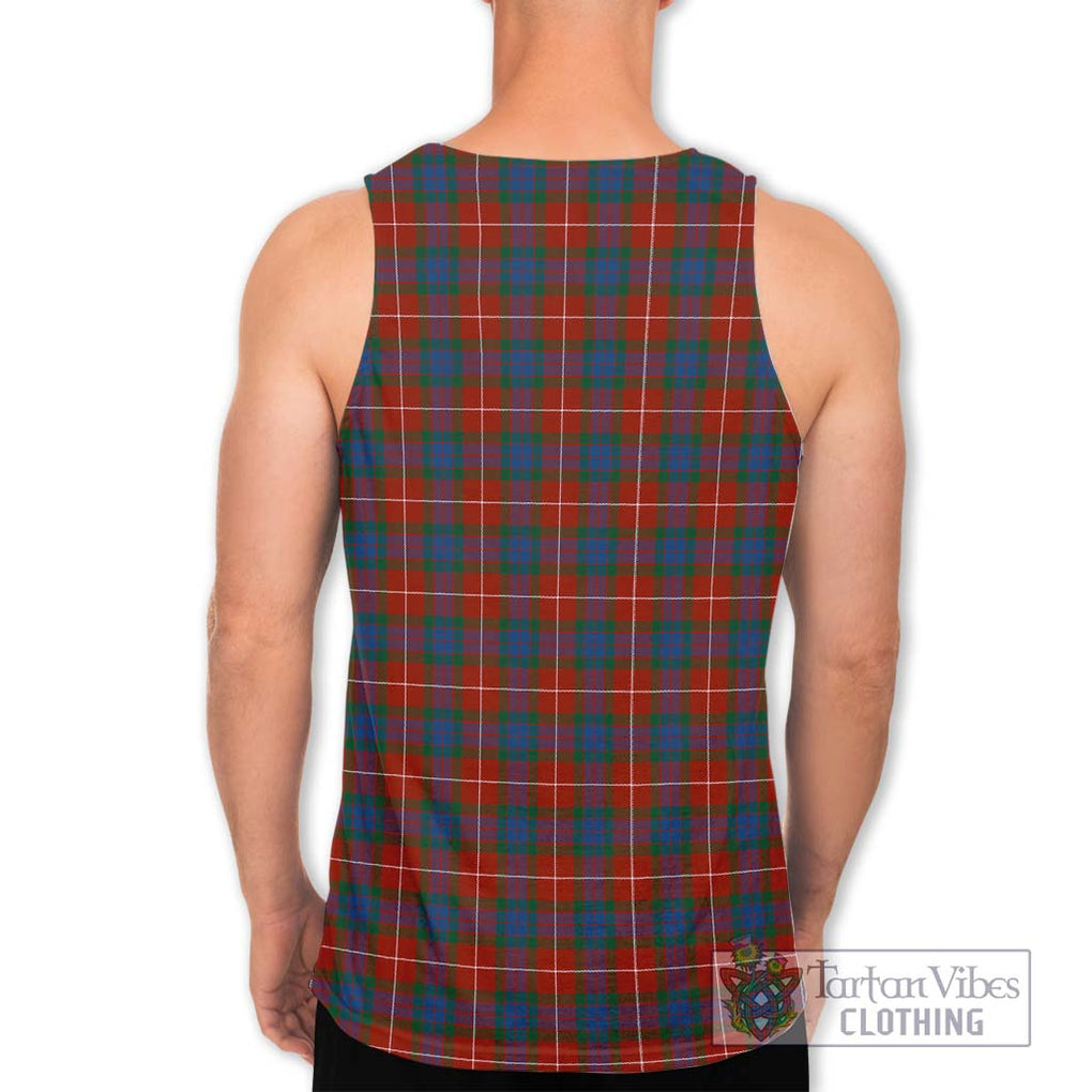 Fraser Ancient Tartan Men's Tank Top with Family Crest DNA In Me Style - Tartanvibesclothing Shop