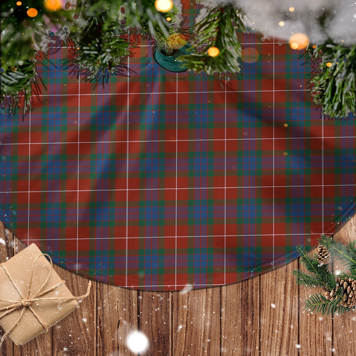 Fraser Ancient Tartan Christmas Tree Skirt - Tartanvibesclothing