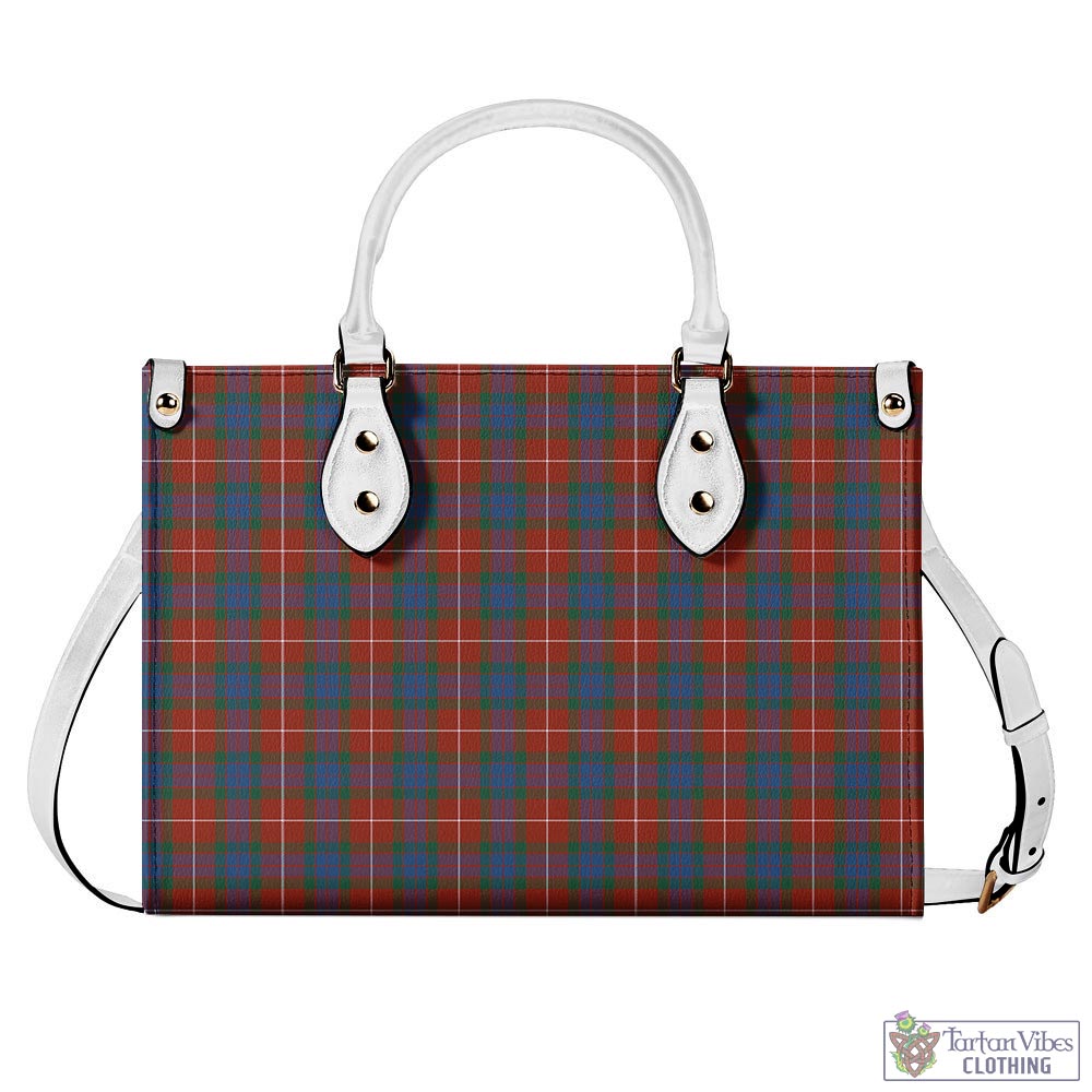 Tartan Vibes Clothing Fraser Ancient Tartan Luxury Leather Handbags