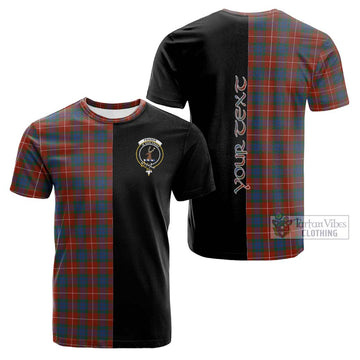 Fraser Ancient Tartan Cotton T-shirt with Family Crest and Half Of Me Style