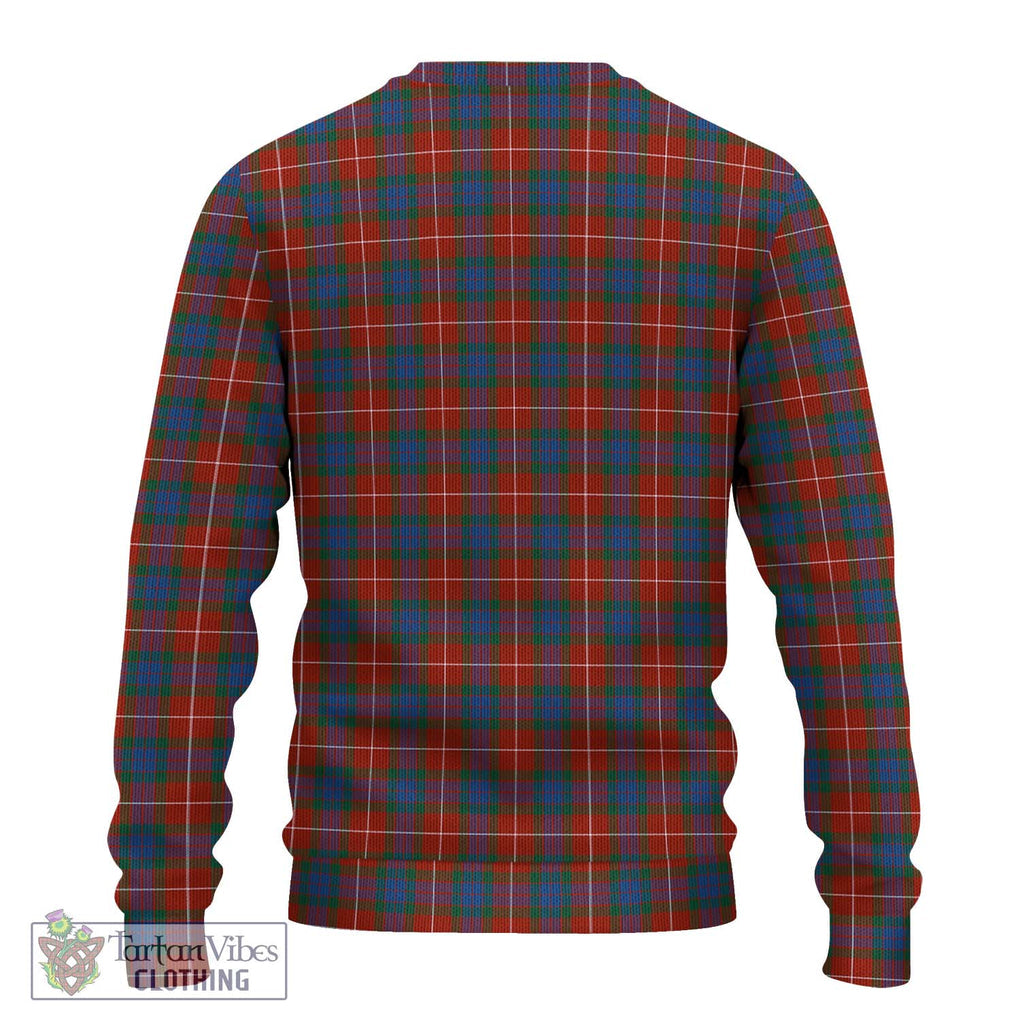 Fraser Ancient Tartan Knitted Sweater with Family Crest DNA In Me Style - Tartanvibesclothing Shop