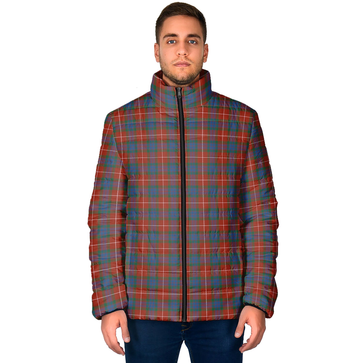 Fraser Ancient Tartan Padded Jacket - Tartan Vibes Clothing