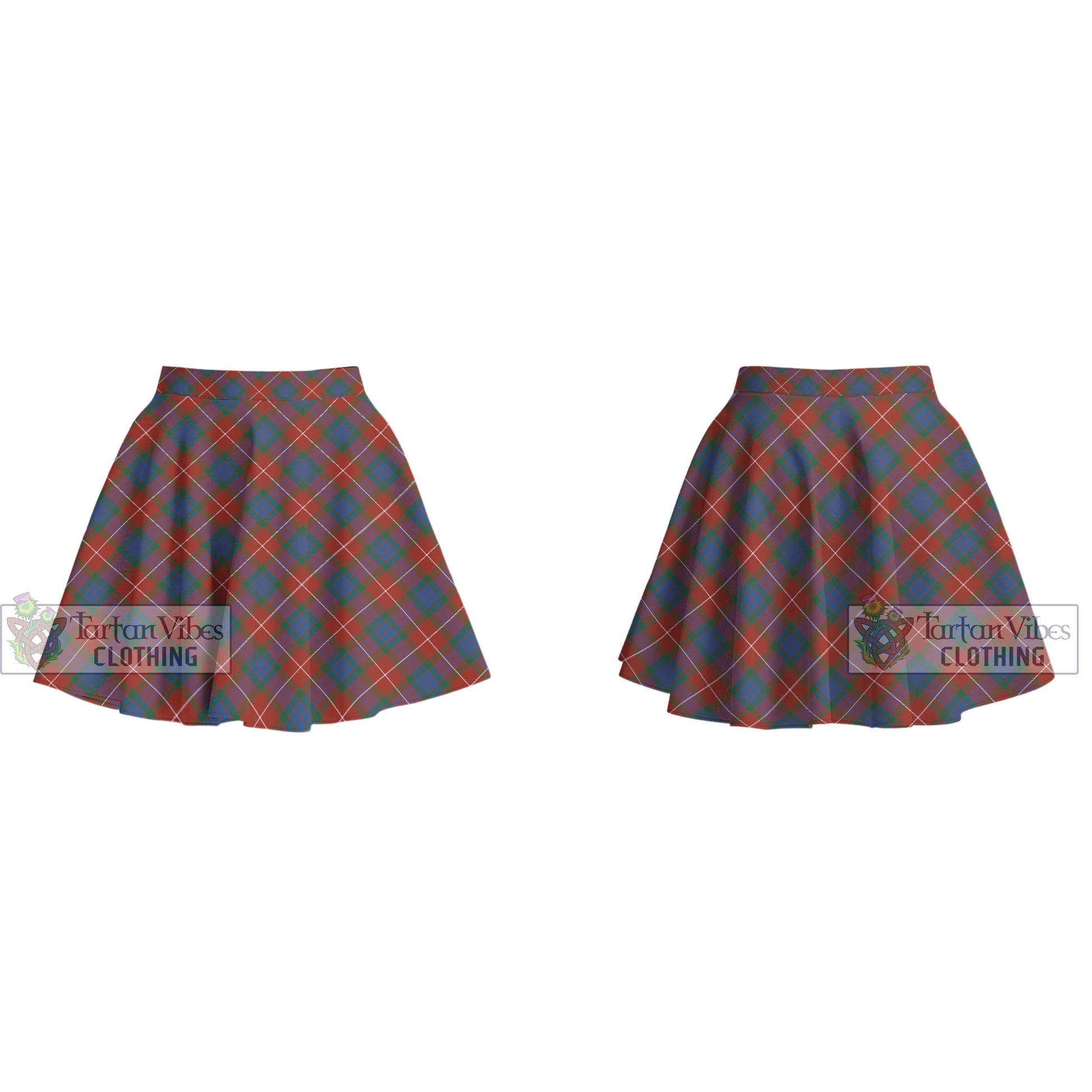 Tartan Vibes Clothing Fraser Ancient Tartan Women's Plated Mini Skirt