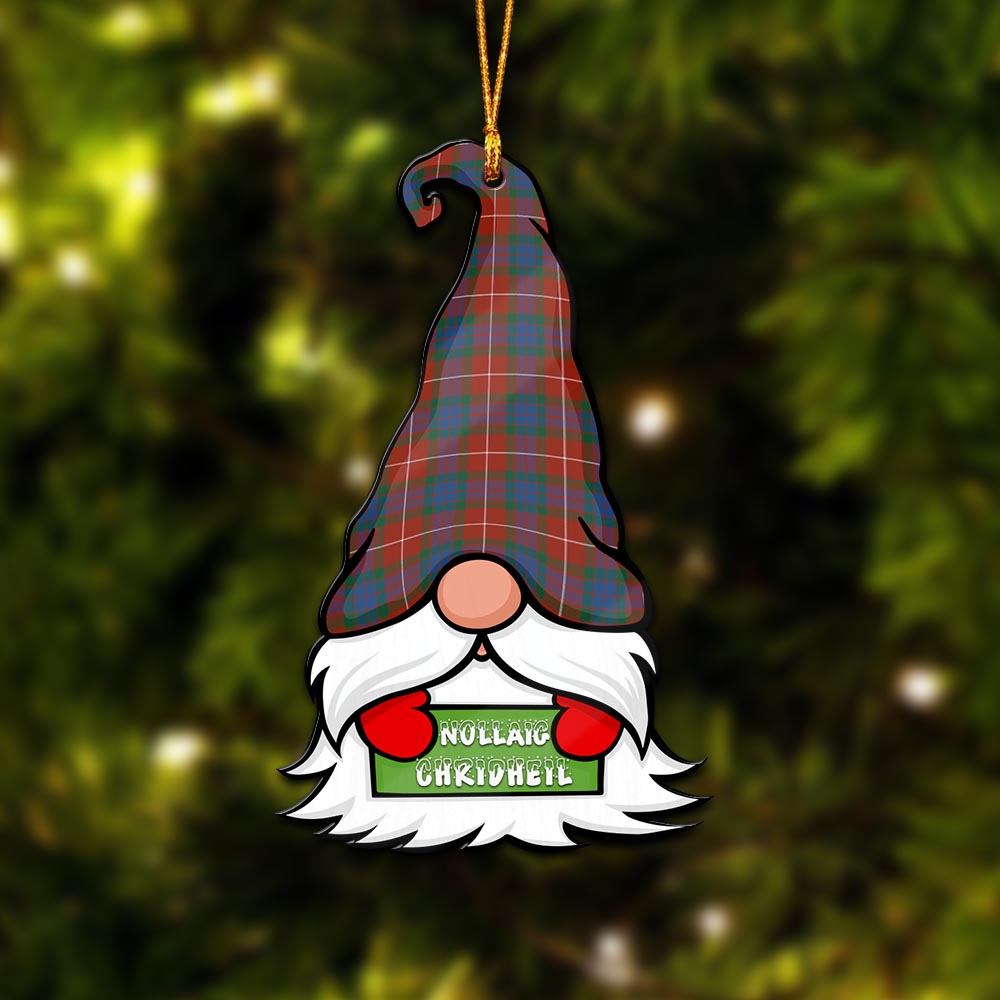 Fraser Ancient Gnome Christmas Ornament with His Tartan Christmas Hat - Tartan Vibes Clothing