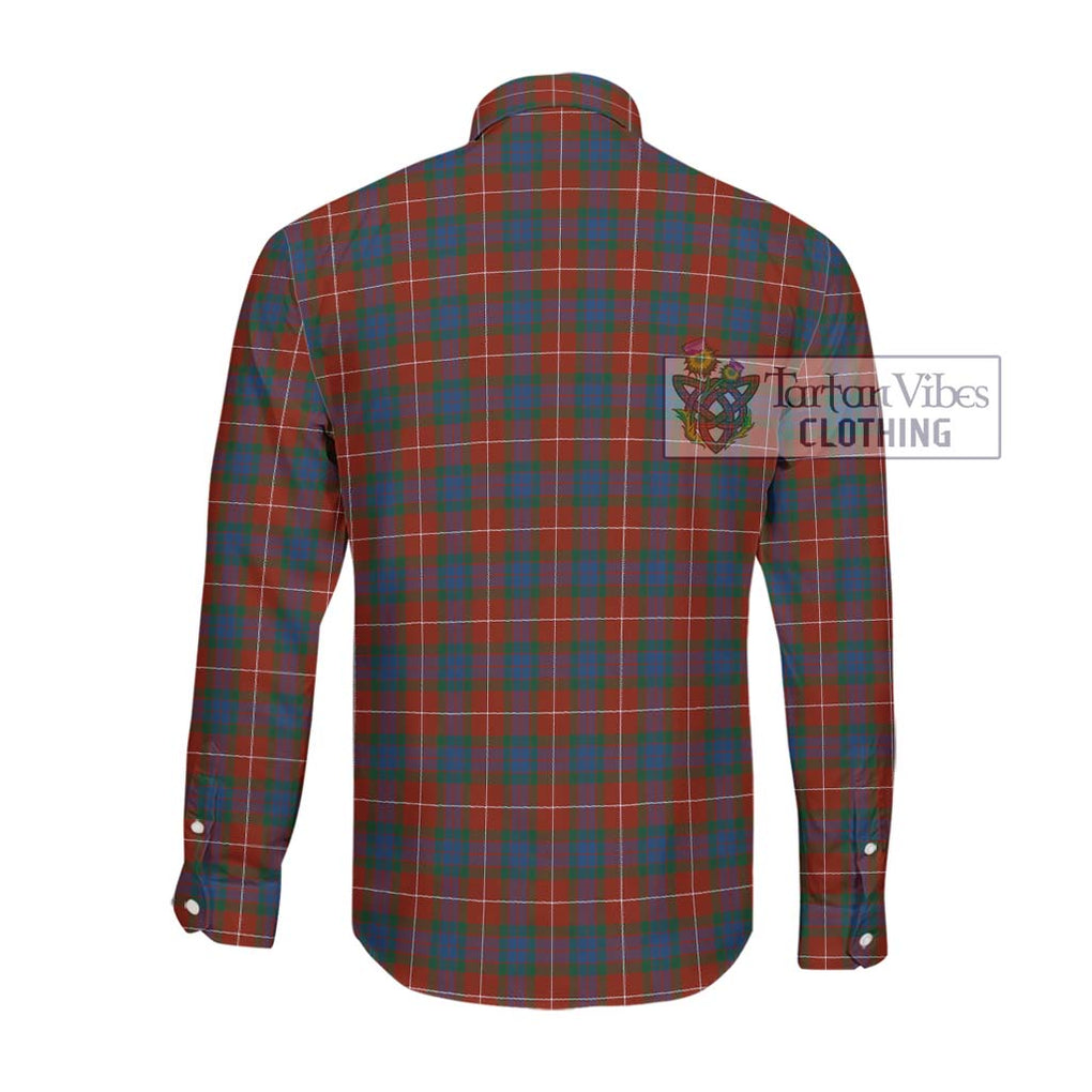 Fraser Ancient Tartan Long Sleeve Button Shirt with Family Crest DNA In Me Style - Tartanvibesclothing Shop