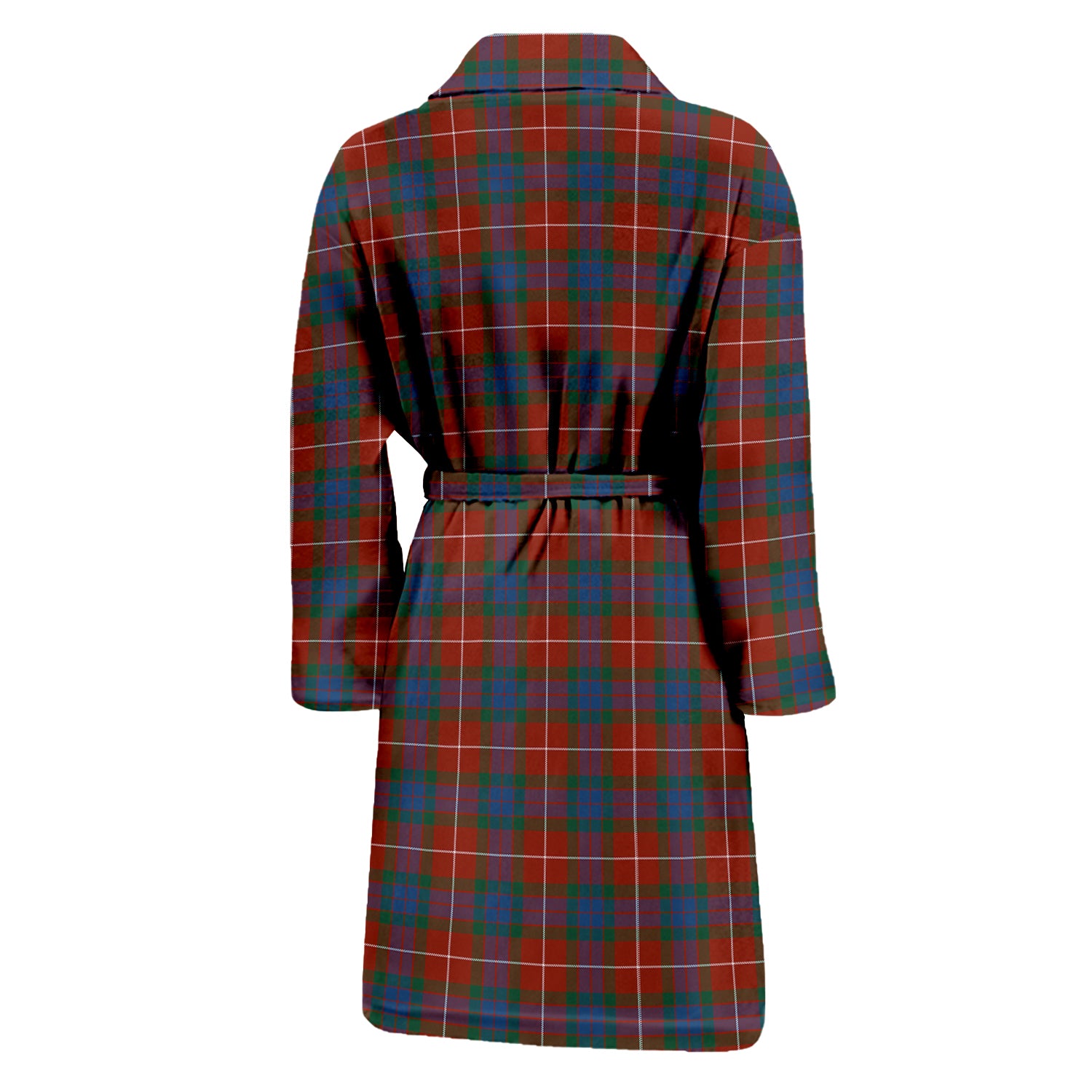 Fraser Ancient Tartan Bathrobe with Family Crest - Tartan Vibes Clothing