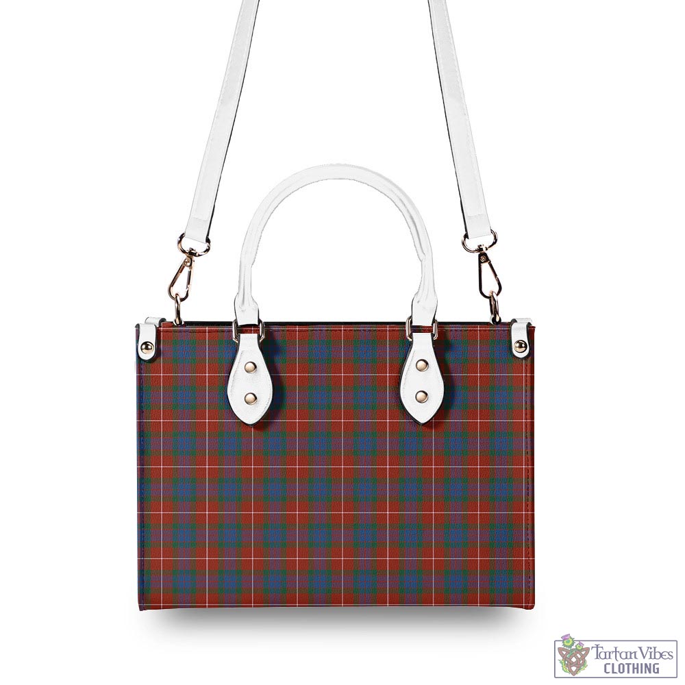 Tartan Vibes Clothing Fraser Ancient Tartan Luxury Leather Handbags