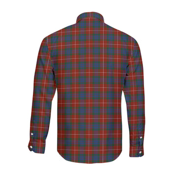 Fraser Ancient Tartan Long Sleeve Button Up Shirt with Family Crest