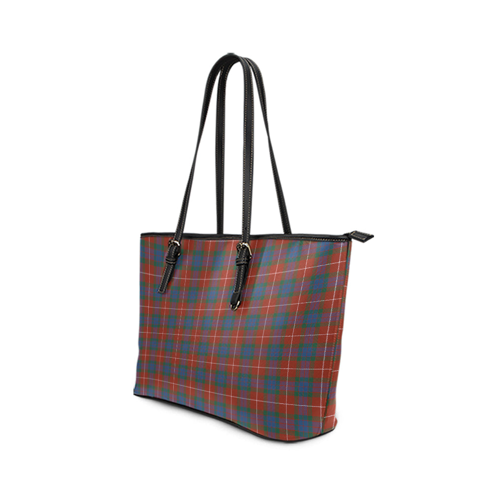 fraser-ancient-tartan-leather-tote-bag