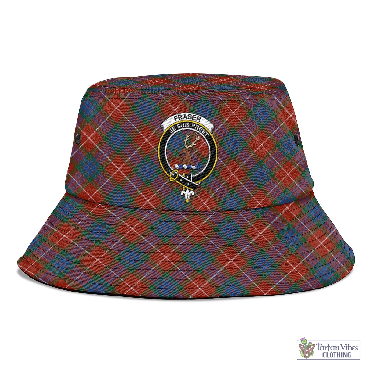 Fraser Ancient Tartan Bucket Hat with Family Crest – Tartan Vibes Clothing