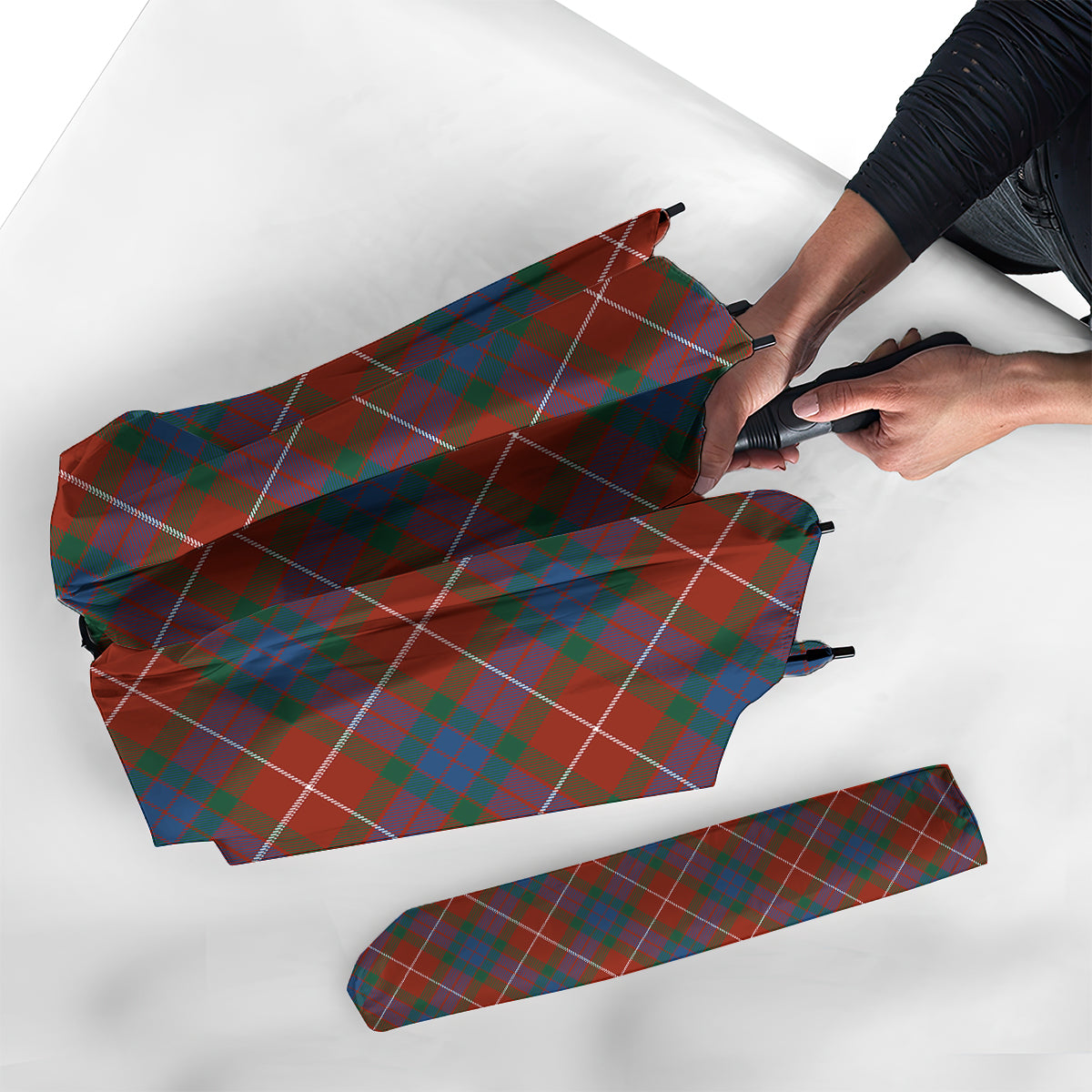 Fraser Ancient Tartan Umbrella - Tartanvibesclothing