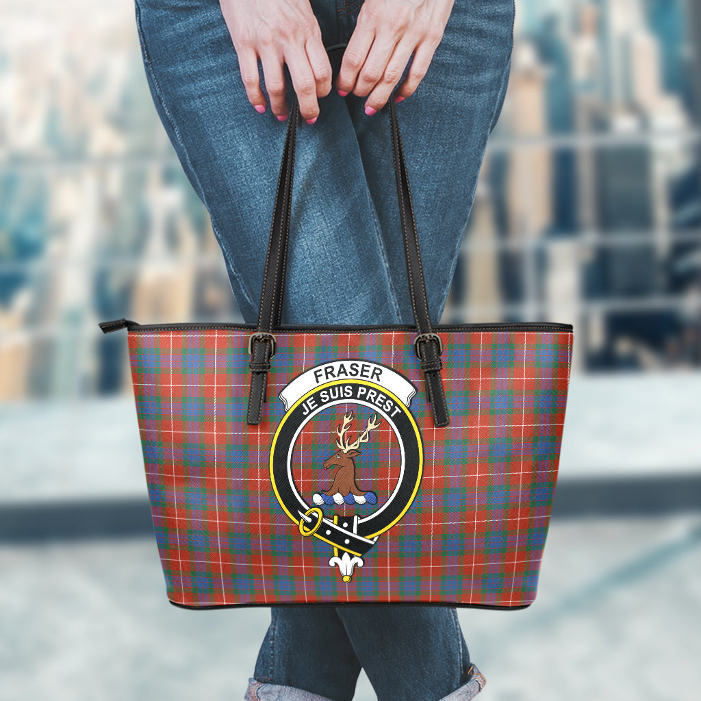 fraser-ancient-tartan-leather-tote-bag-with-family-crest