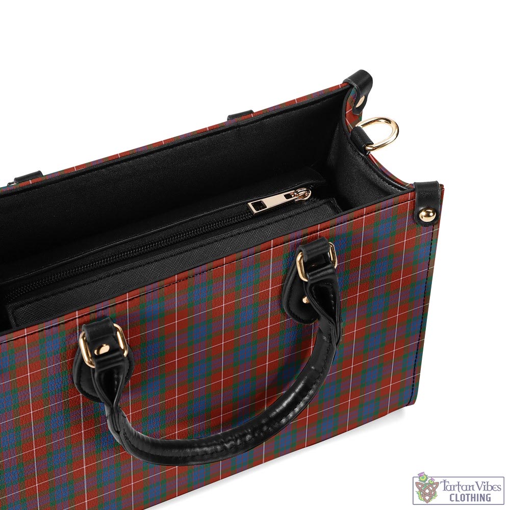 Tartan Vibes Clothing Fraser Ancient Tartan Luxury Leather Handbags