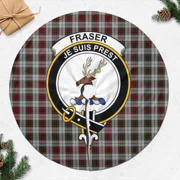 Fraser Dress Tartan Christmas Tree Skirt with Family Crest