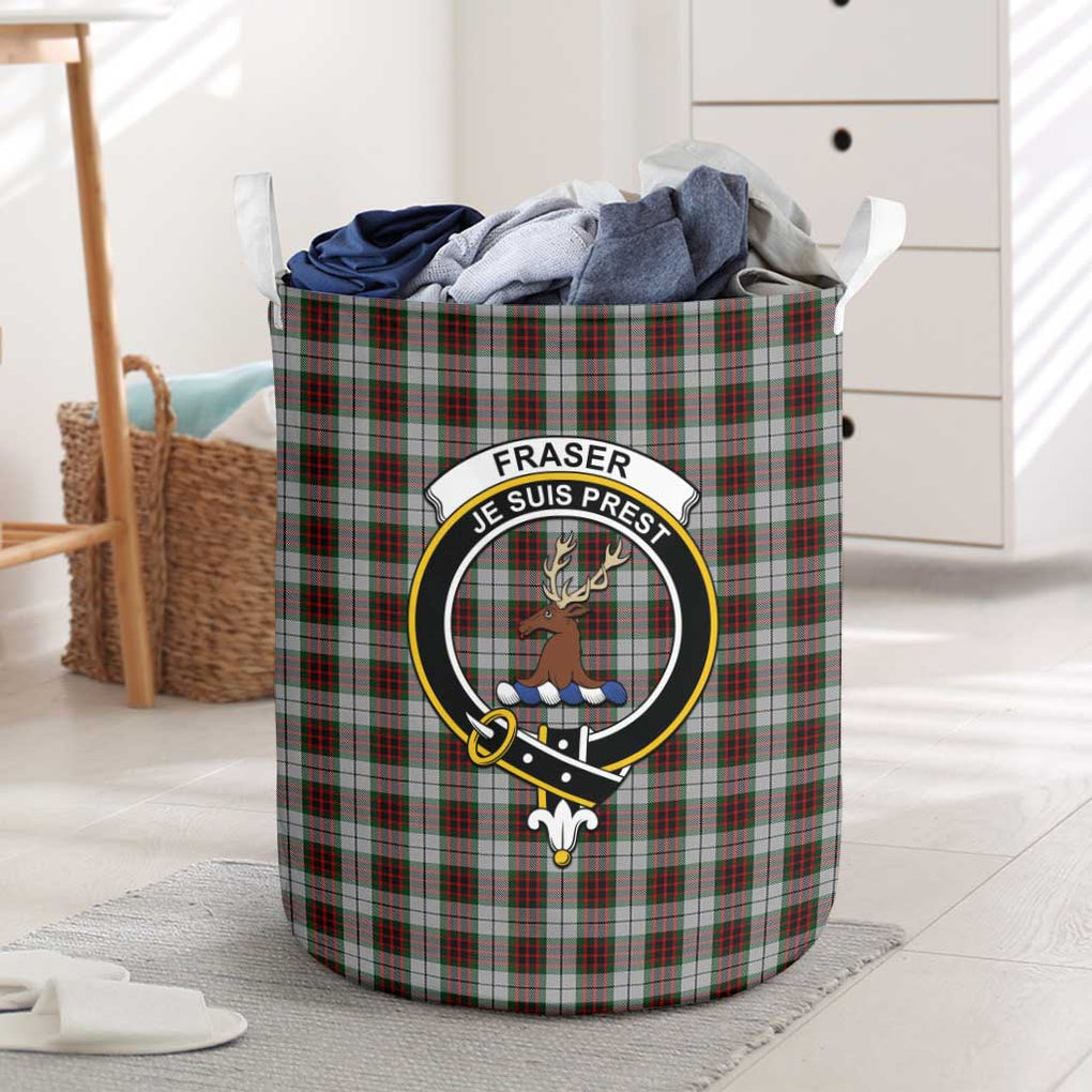 Fraser Dress Tartan Laundry Basket with Family Crest One Size - Tartanvibesclothing Shop