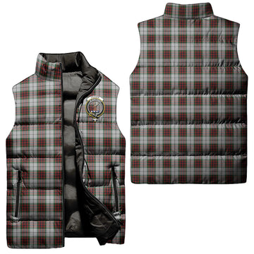 Fraser Dress Tartan Sleeveless Puffer Jacket with Family Crest