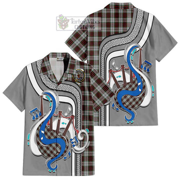 Fraser Dress Tartan Short Sleeve Button Shirt with Epic Bagpipe Style