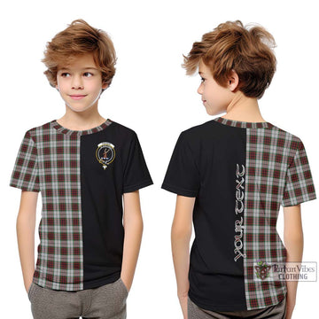 Fraser Dress Tartan Kid T-Shirt with Family Crest and Half Of Me Style