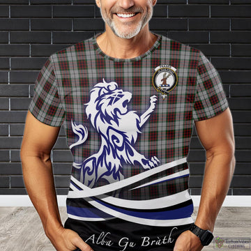 Fraser Dress Tartan T-Shirt with Alba Gu Brath Regal Lion Emblem