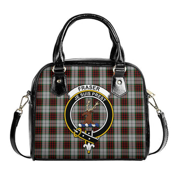 Fraser Dress Tartan Shoulder Handbags with Family Crest