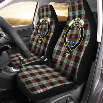 Fraser Dress Tartan Car Seat Cover with Family Crest