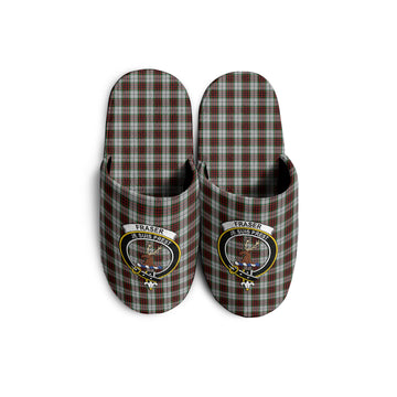 Fraser Dress Tartan Home Slippers with Family Crest