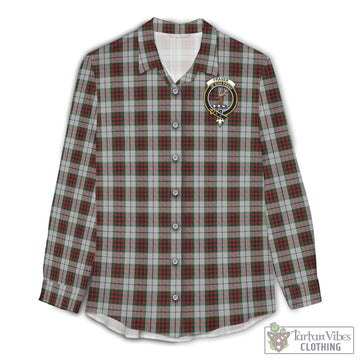 Fraser Dress Tartan Women's Casual Shirt with Family Crest