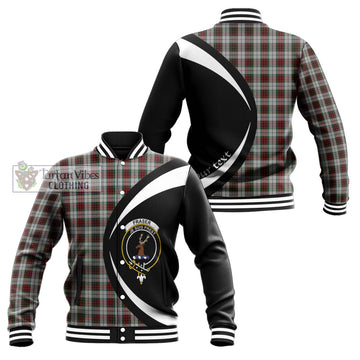 Fraser Dress Tartan Baseball Jacket with Family Crest Circle Style