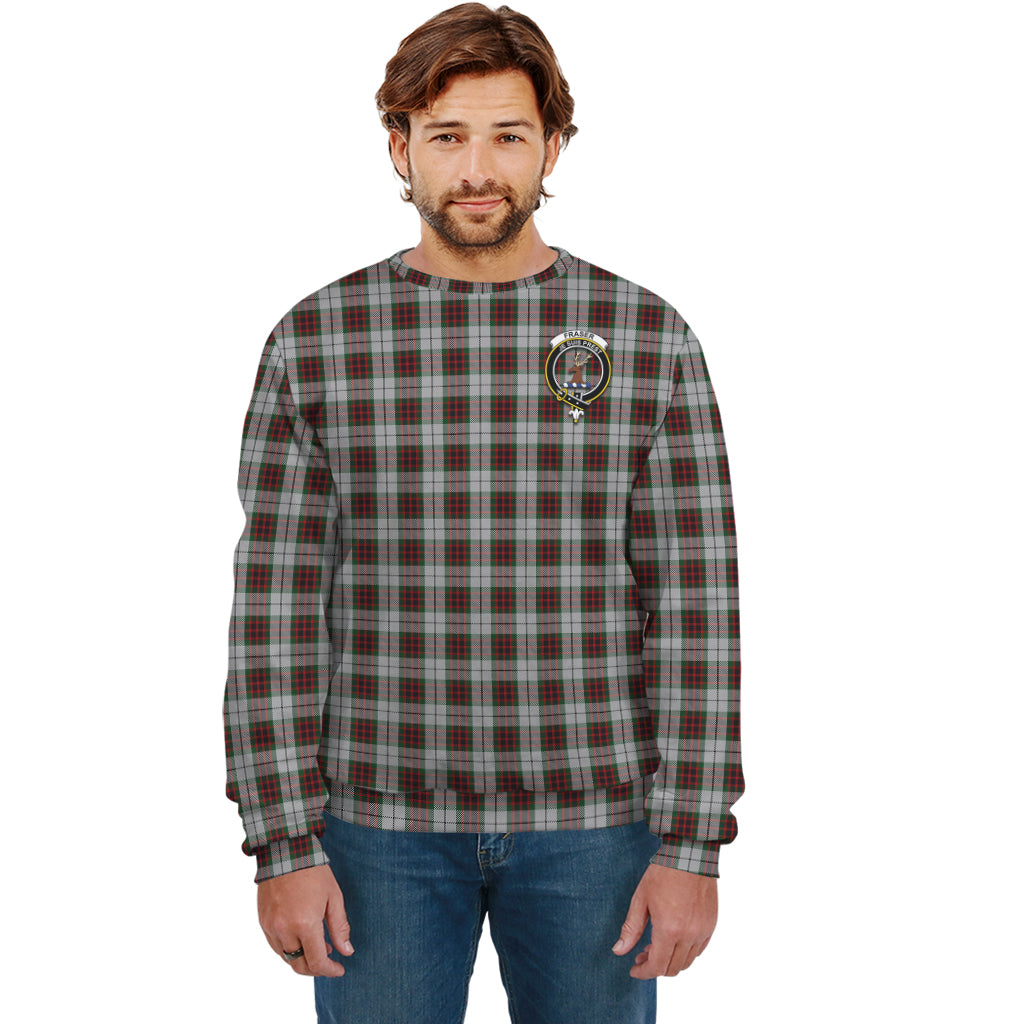 Fraser Dress Tartan Sweatshirt with Family Crest Unisex - Tartan Vibes Clothing