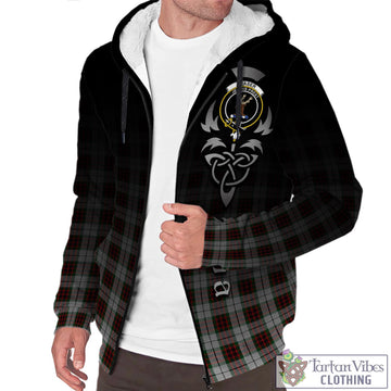 Fraser Dress Tartan Sherpa Hoodie Featuring Alba Gu Brath Family Crest Celtic Inspired