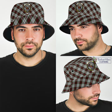 Fraser Dress Tartan Bucket Hat with Family Crest