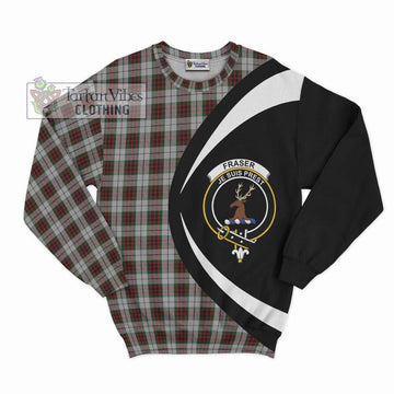 Fraser Dress Tartan Sweatshirt with Family Crest Circle Style